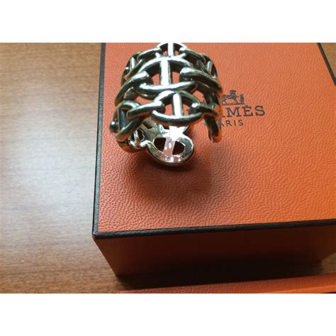 bague hermes chaine d ancre or|bague chain enchaînée hermes.